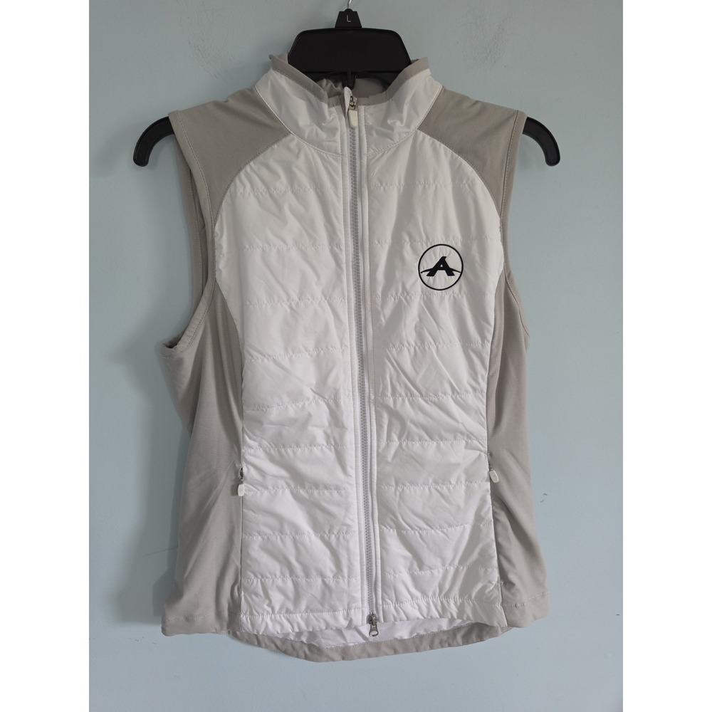 ZERO RESTRICTION WOMEN'S TESS VEST FULL ZIP GOLF MEDIUM CLUB LOGO